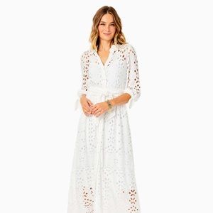 Amrita Eyelet Midi Dress